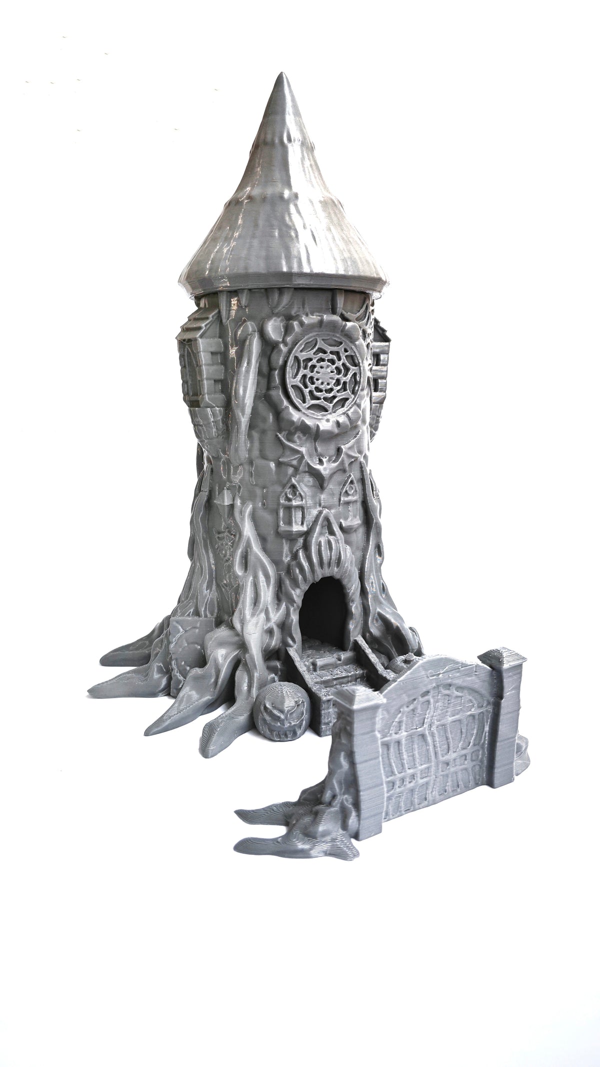 Halloween dice tower product photo with the matching gate