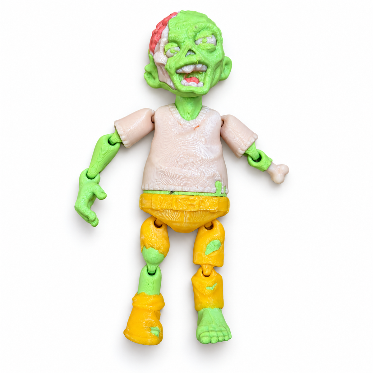 Articulated Zombie posed with movable limbs