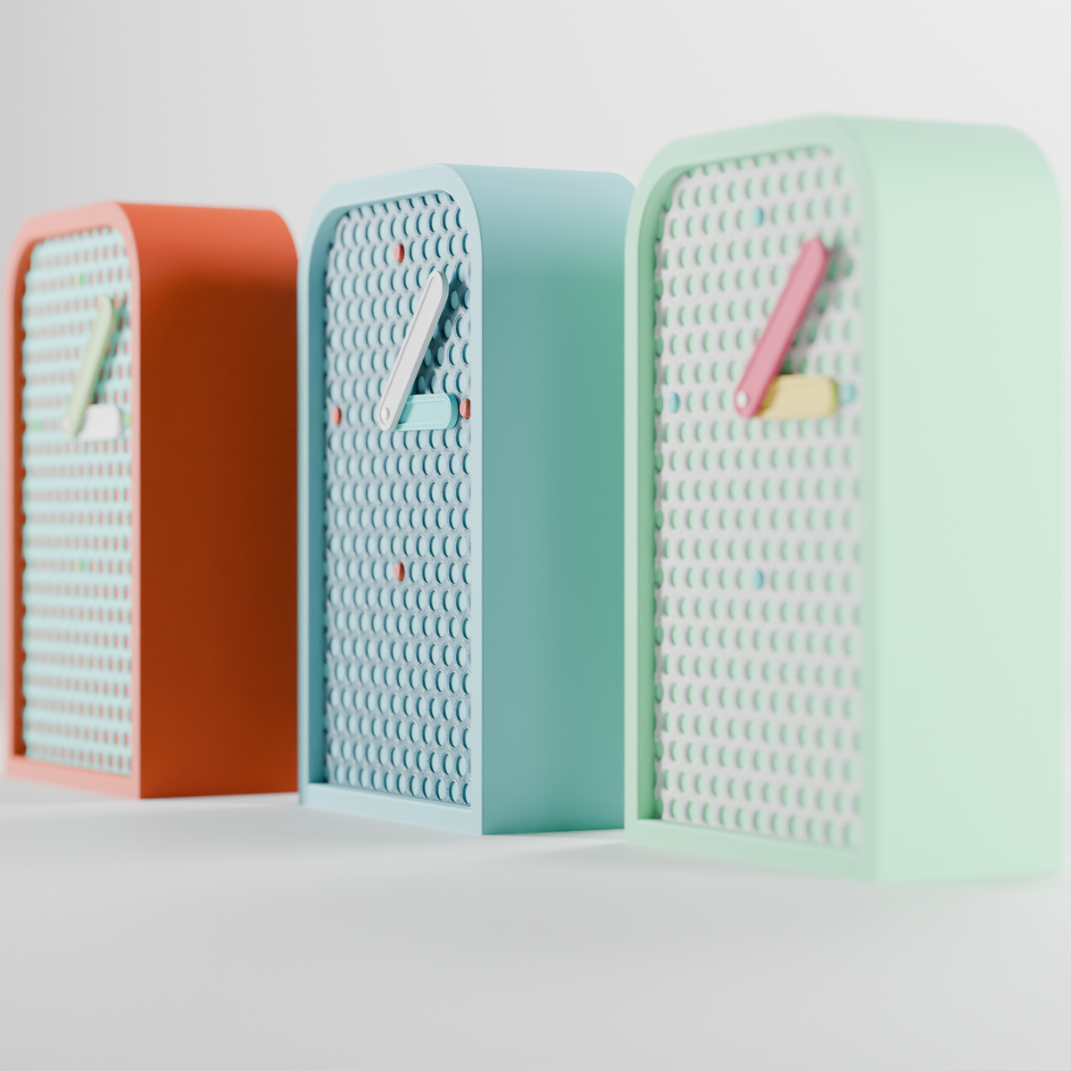 Modern Minimalist Mesh Clock - render 1