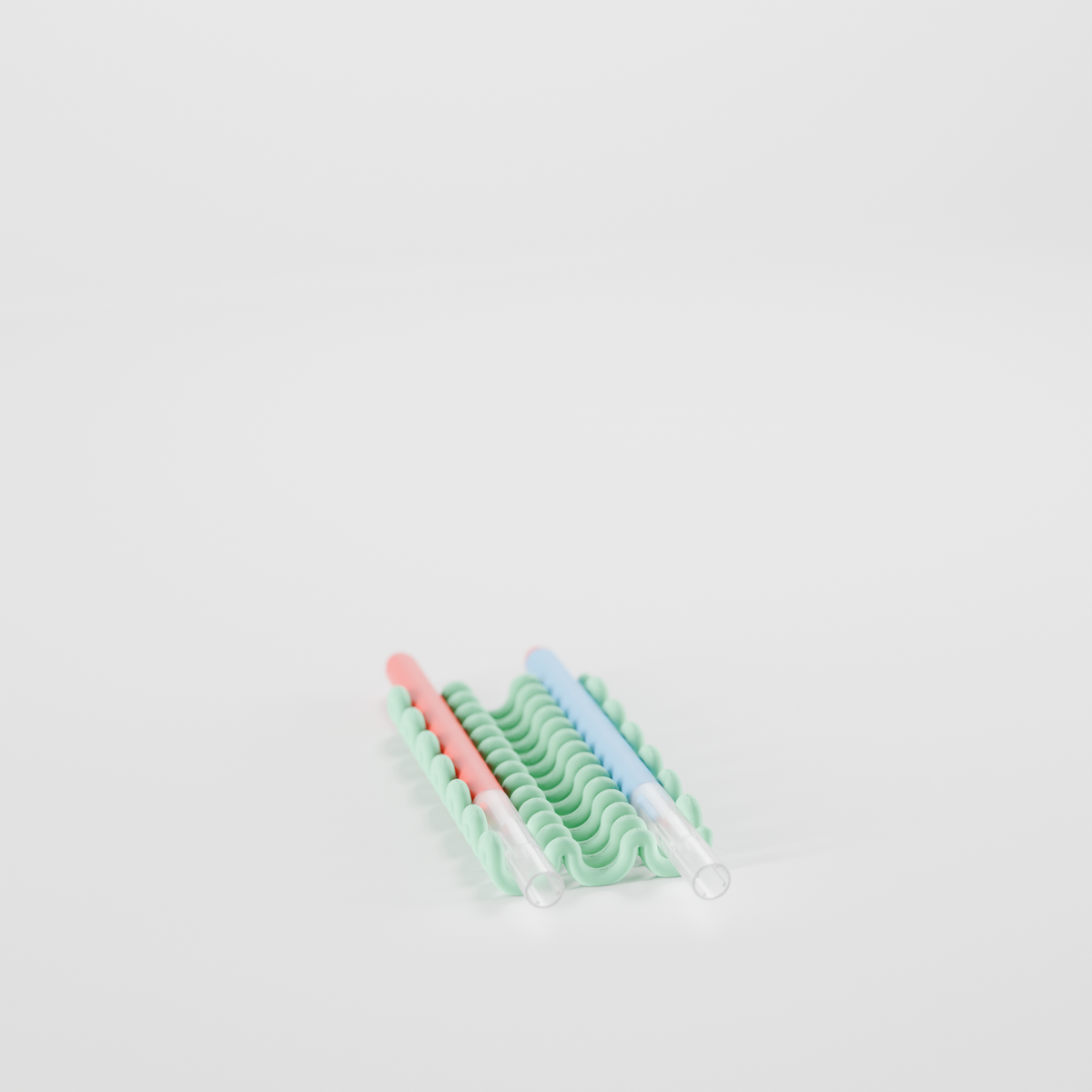Wibble Wobble Desktop Pen Tray render 1