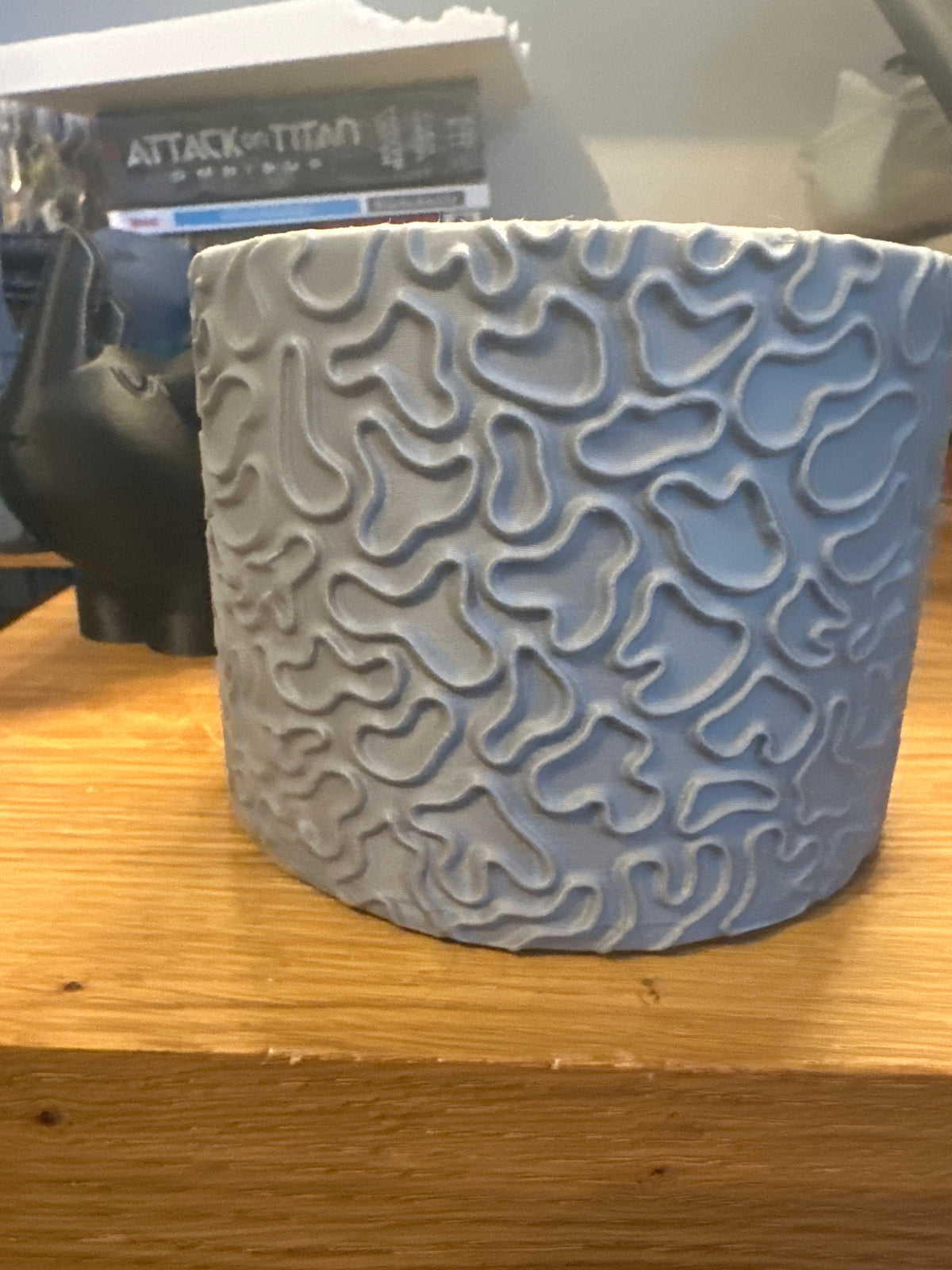 Coral Pattern Planter real photo product shot showing raised coral reef texture detail close up