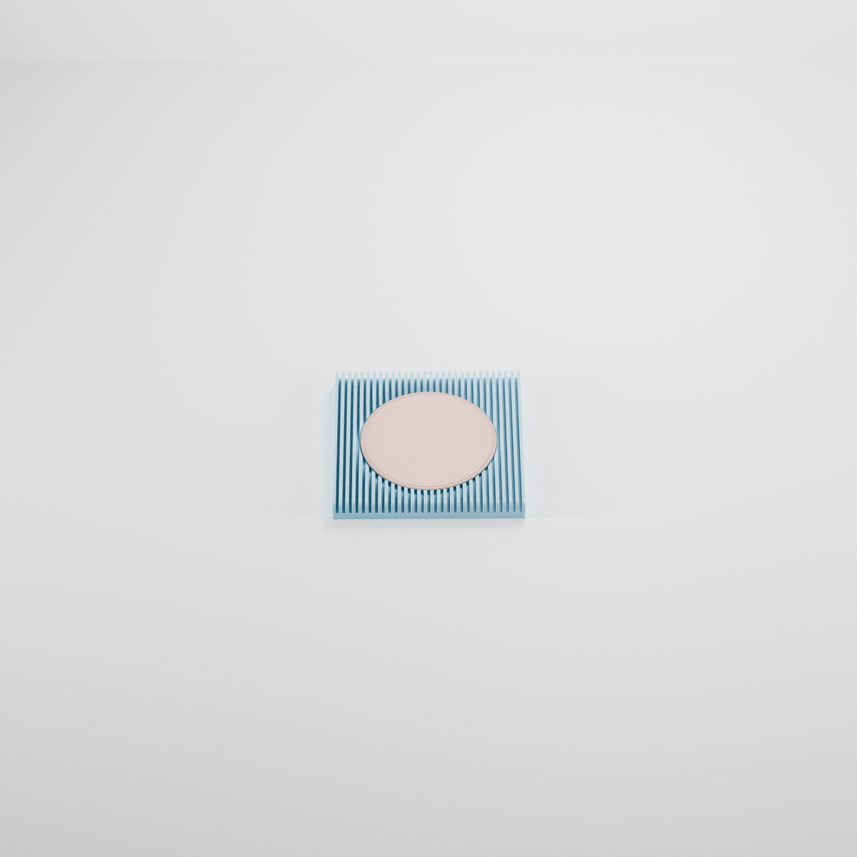 Modern Ribbed Two-Part Catch-All Tray - render 2