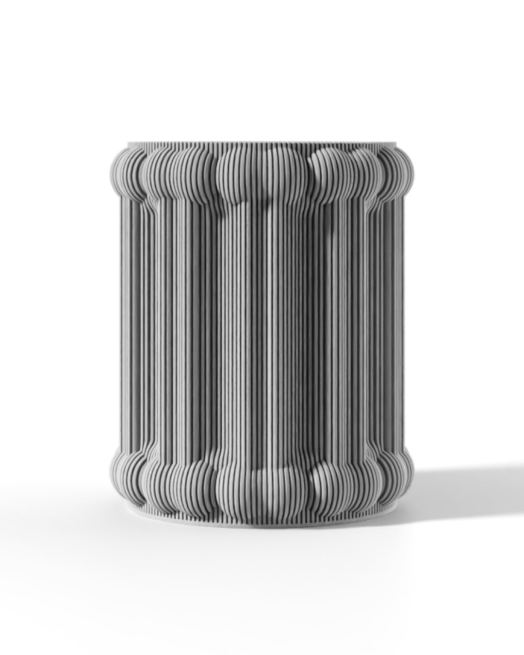 Angled view showing open top of Bones Vase