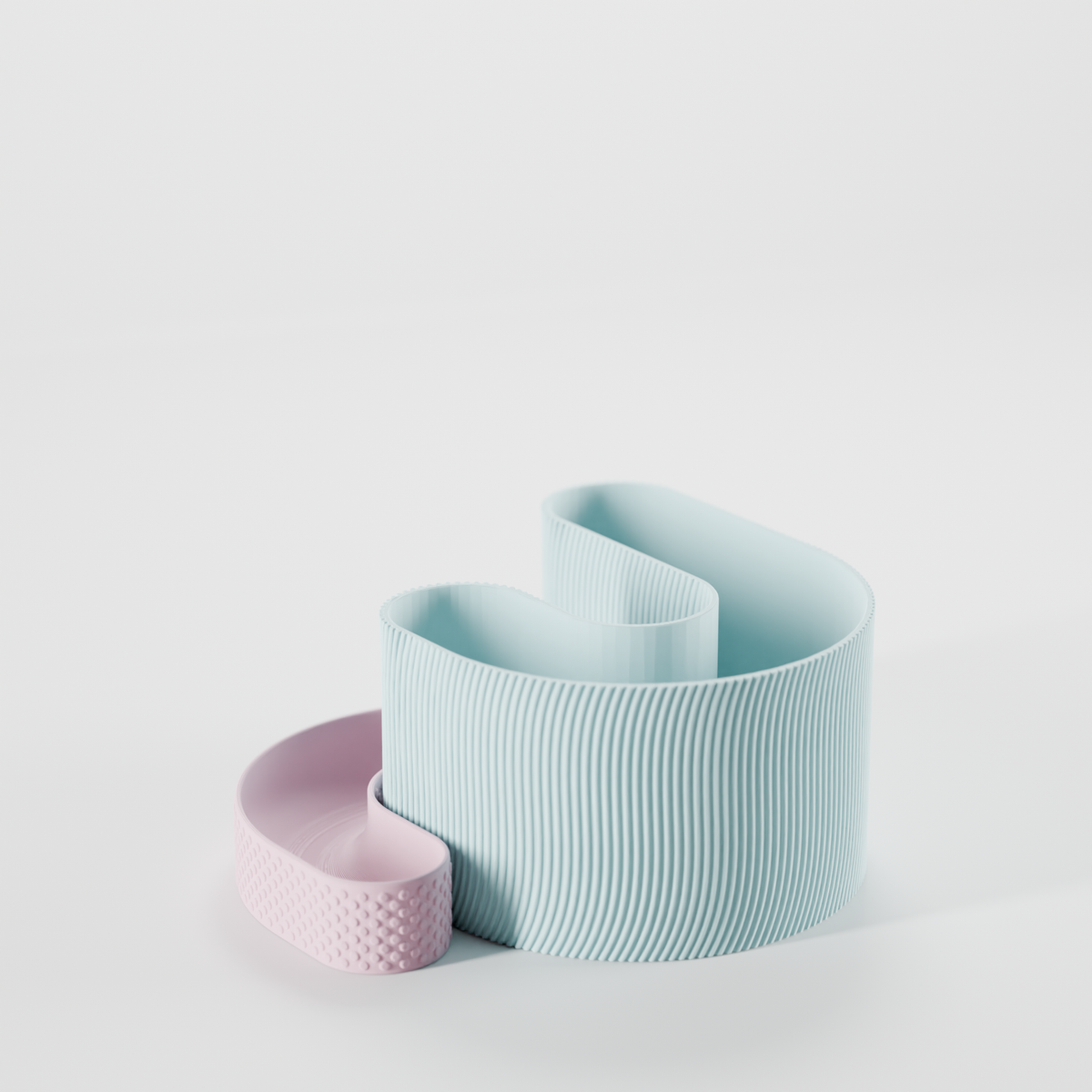 Modern Minimalist Interlocking Desktop Organizer - render 2