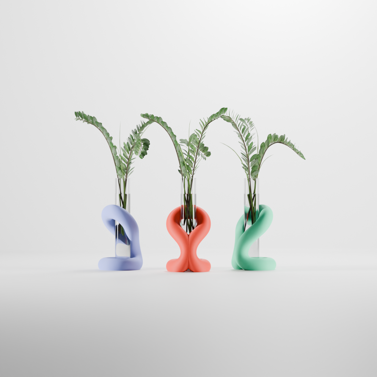 Elegant Flowing Propagation Vase Stand - render 2