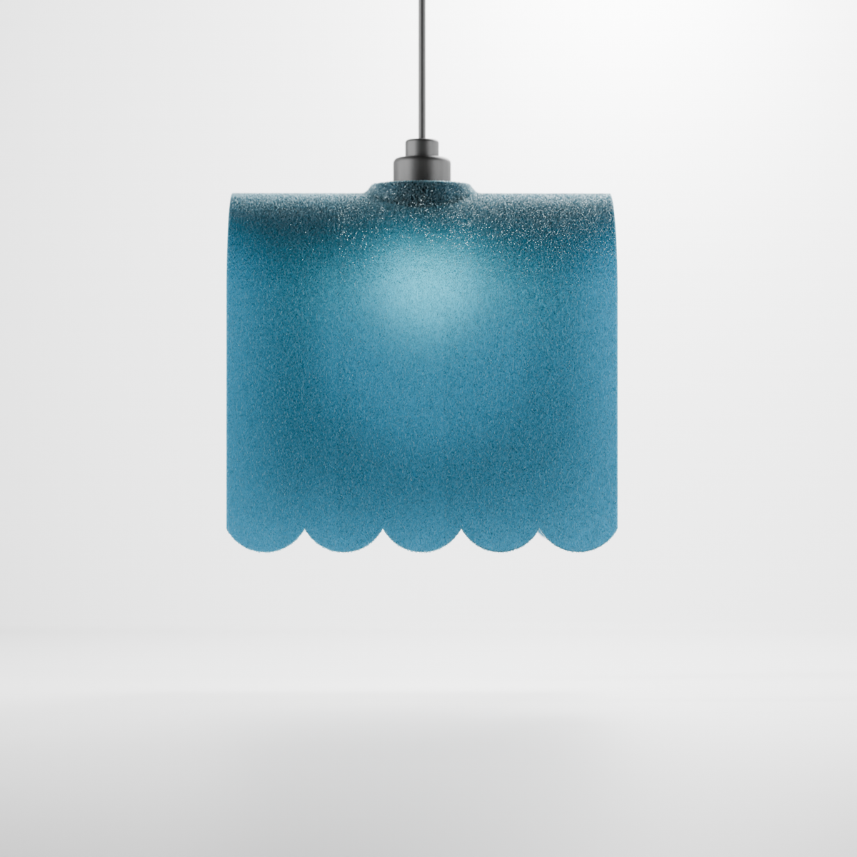 Minimalist Awning Inspired E27 Pendant Lampshade - render lit