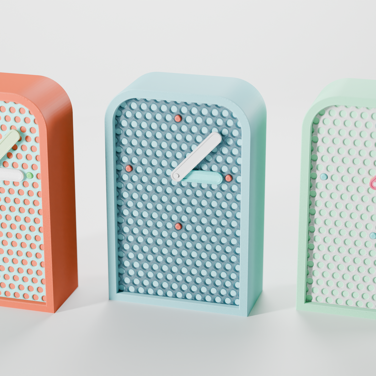 Modern Minimalist Mesh Clock - render 3
