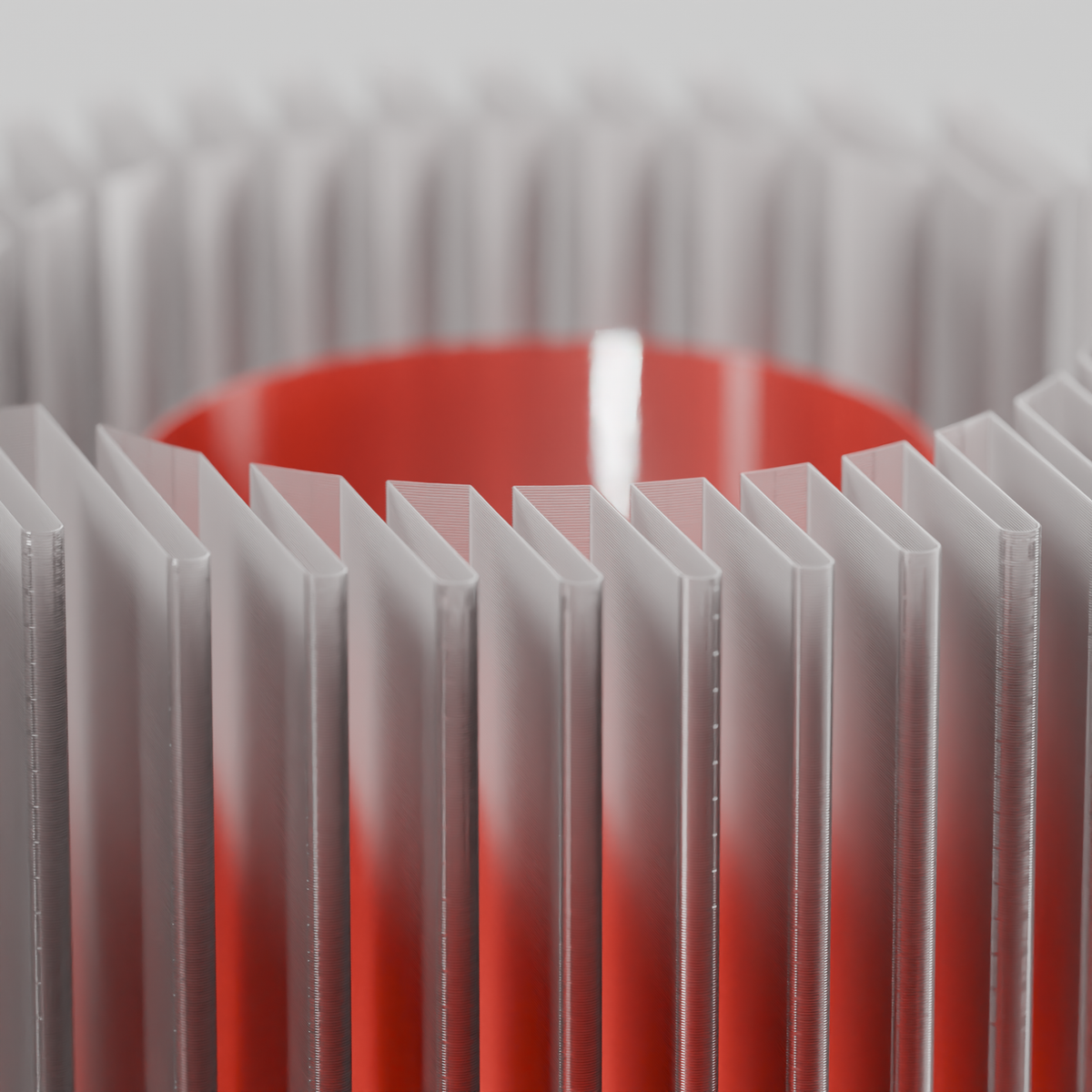 Slat Shade E27 Lamp - lifestyle warm glow
