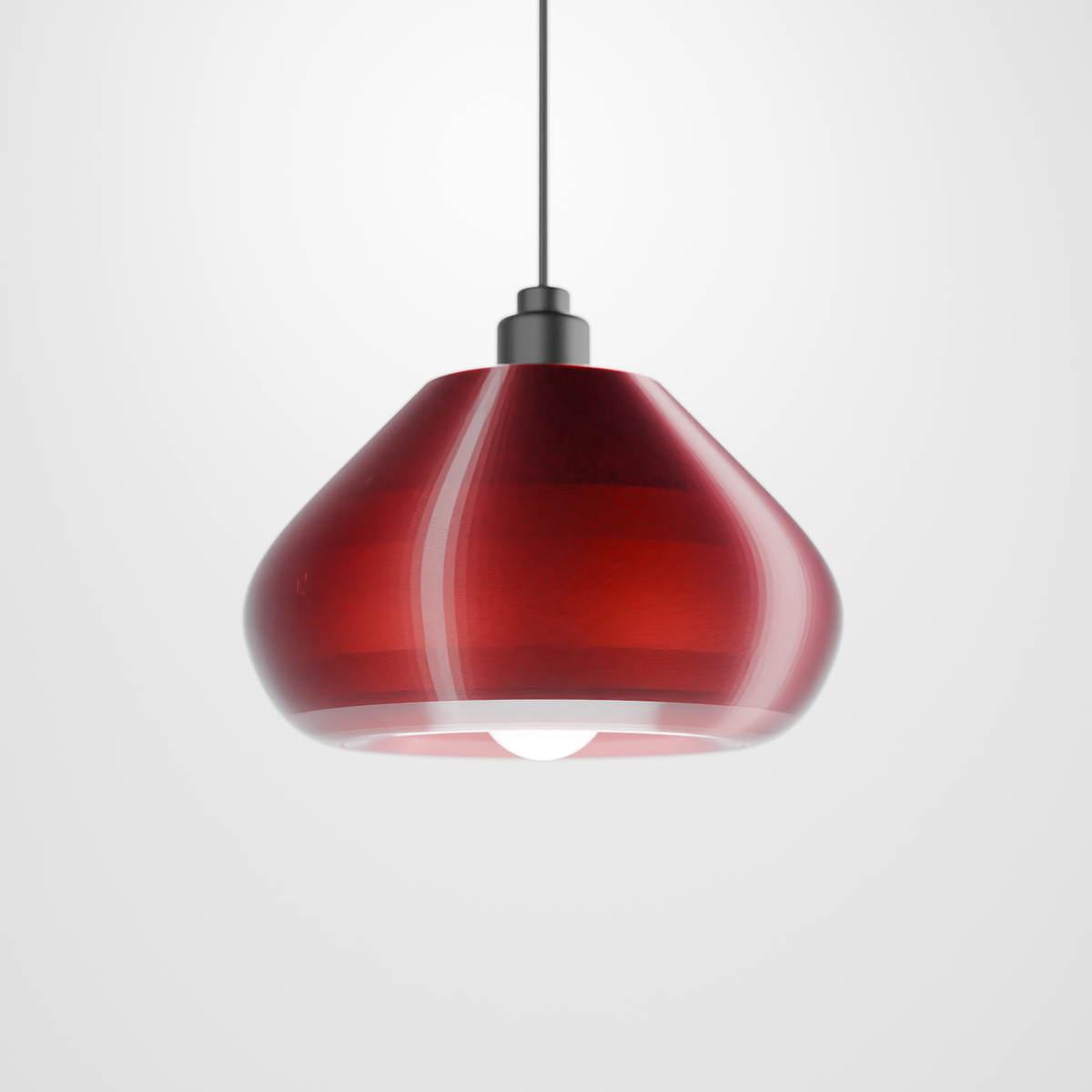 Soft Revolve Glow E27 Lampshade - render side 2