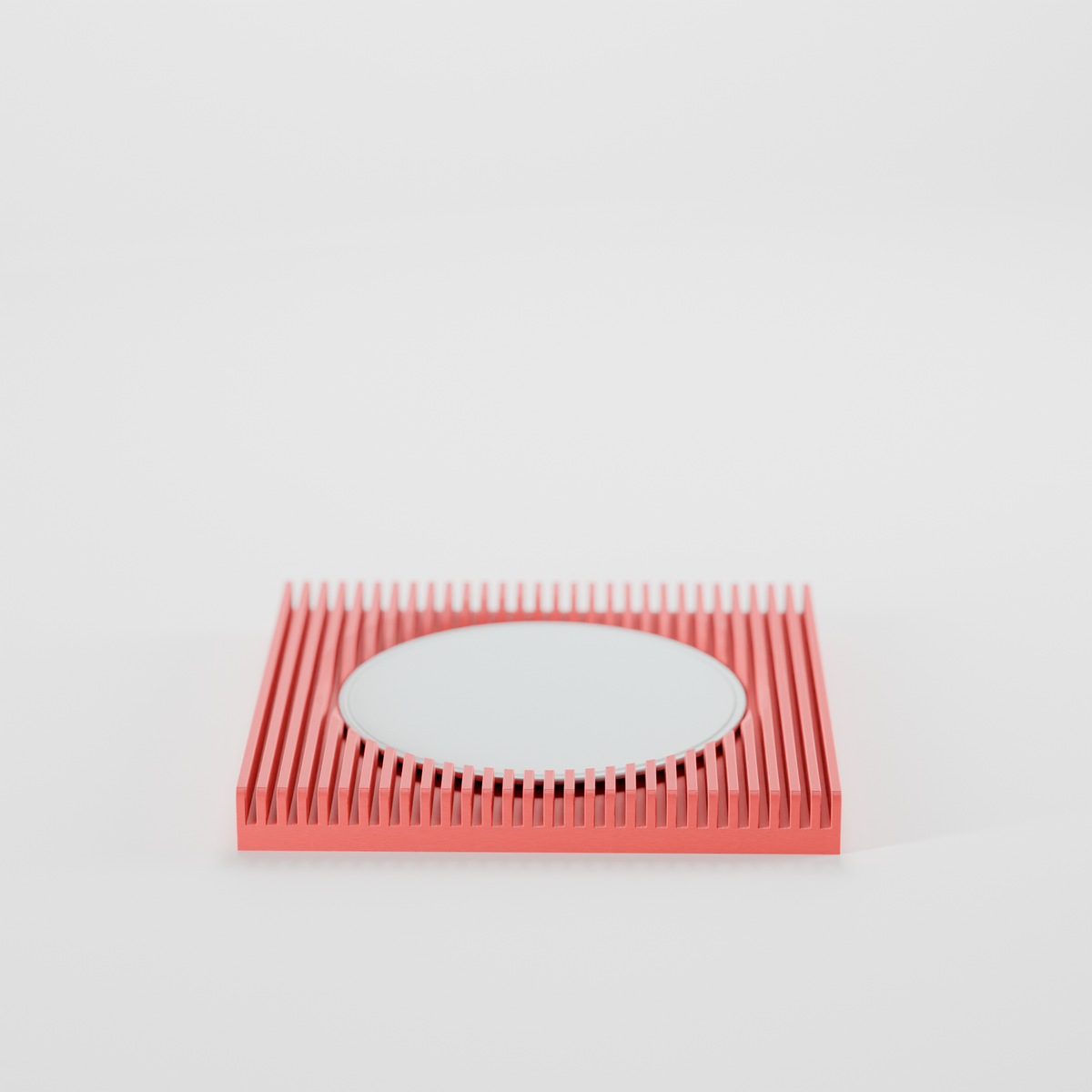 Modern Ribbed Two-Part Catch-All Tray - render 3