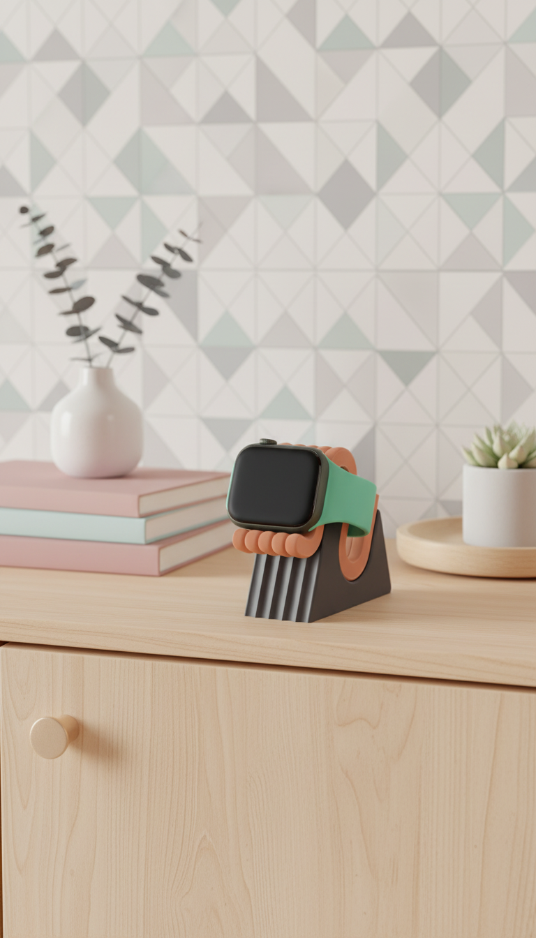 Modern Watch Charger Stand lifestyle shot