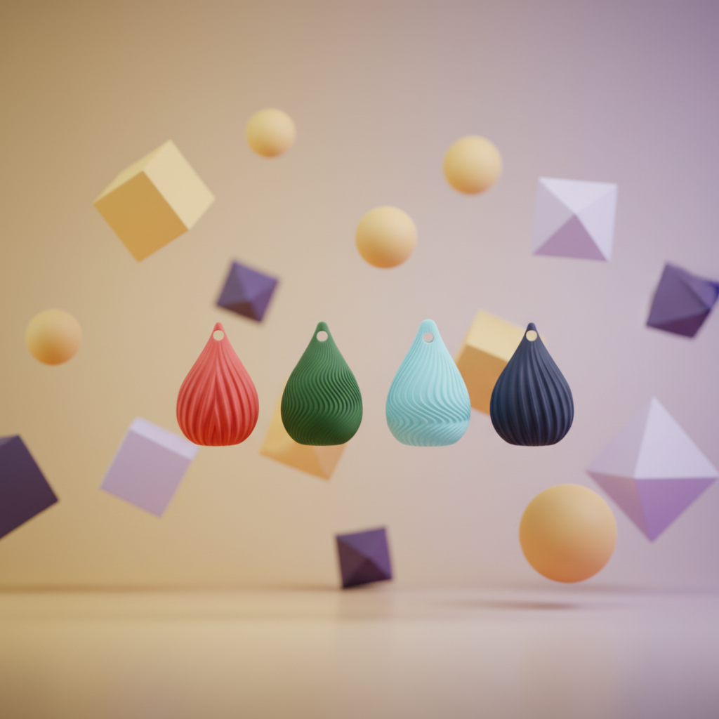 Twist Drop Christmas Ornaments