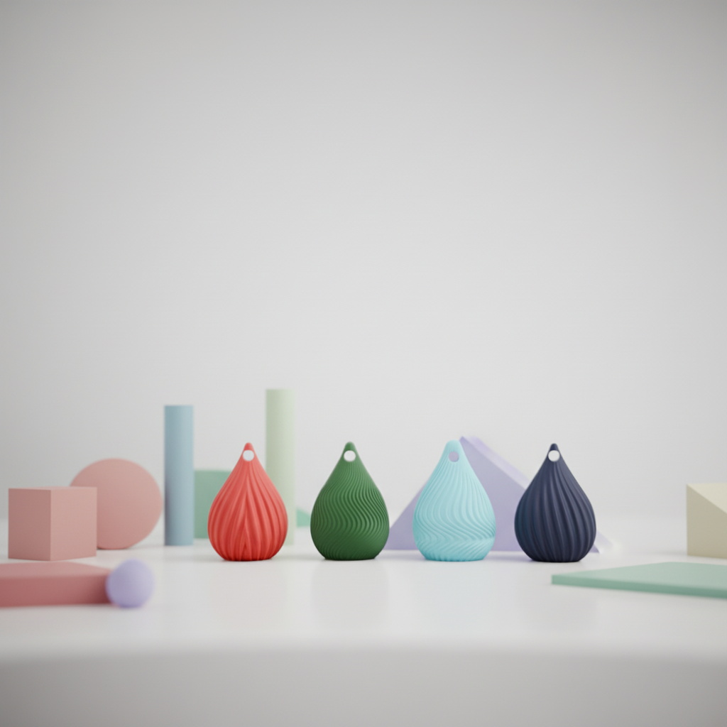 Twist Drop Christmas Ornaments
