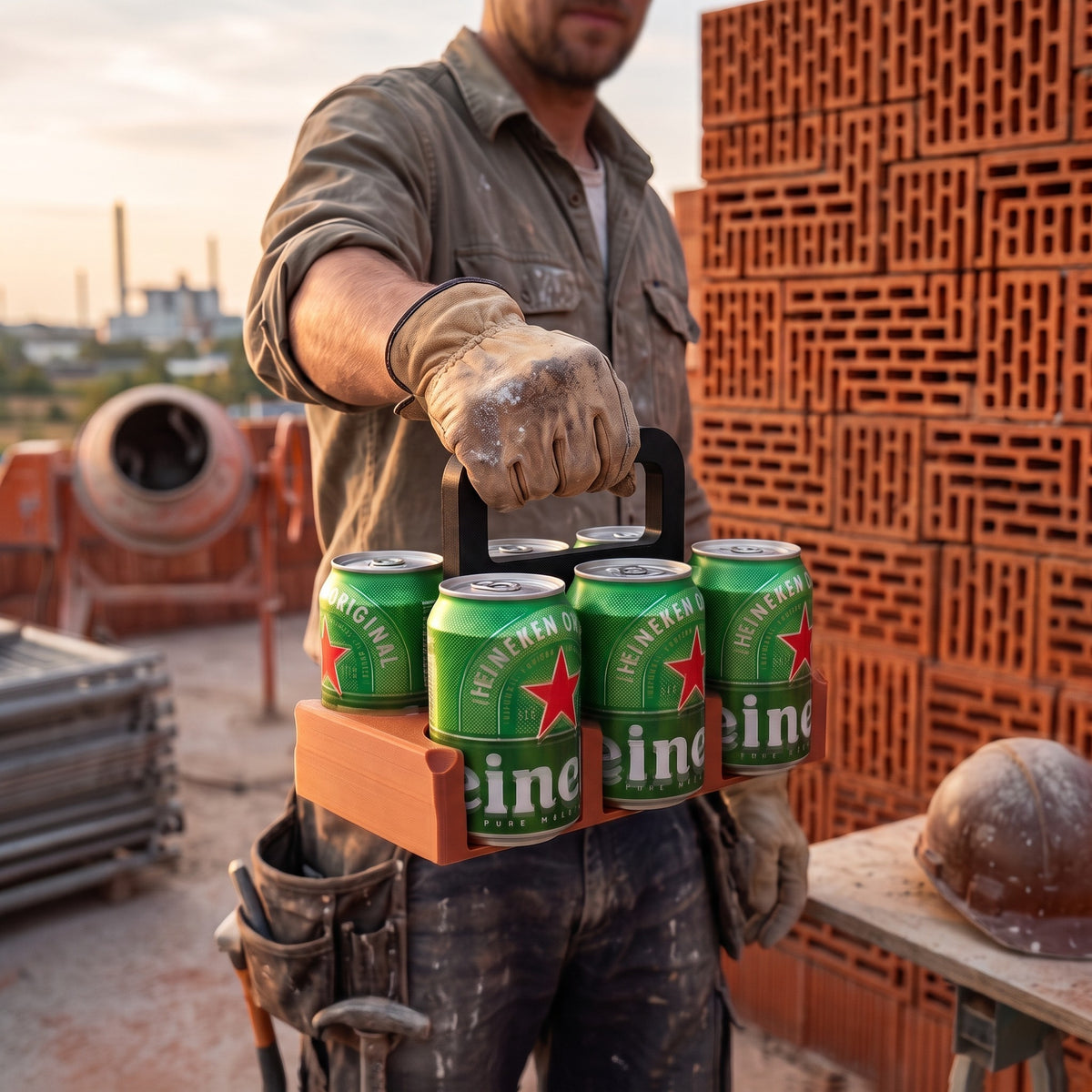 Beer Brick – Six Can Drinks Caddy & Carrier