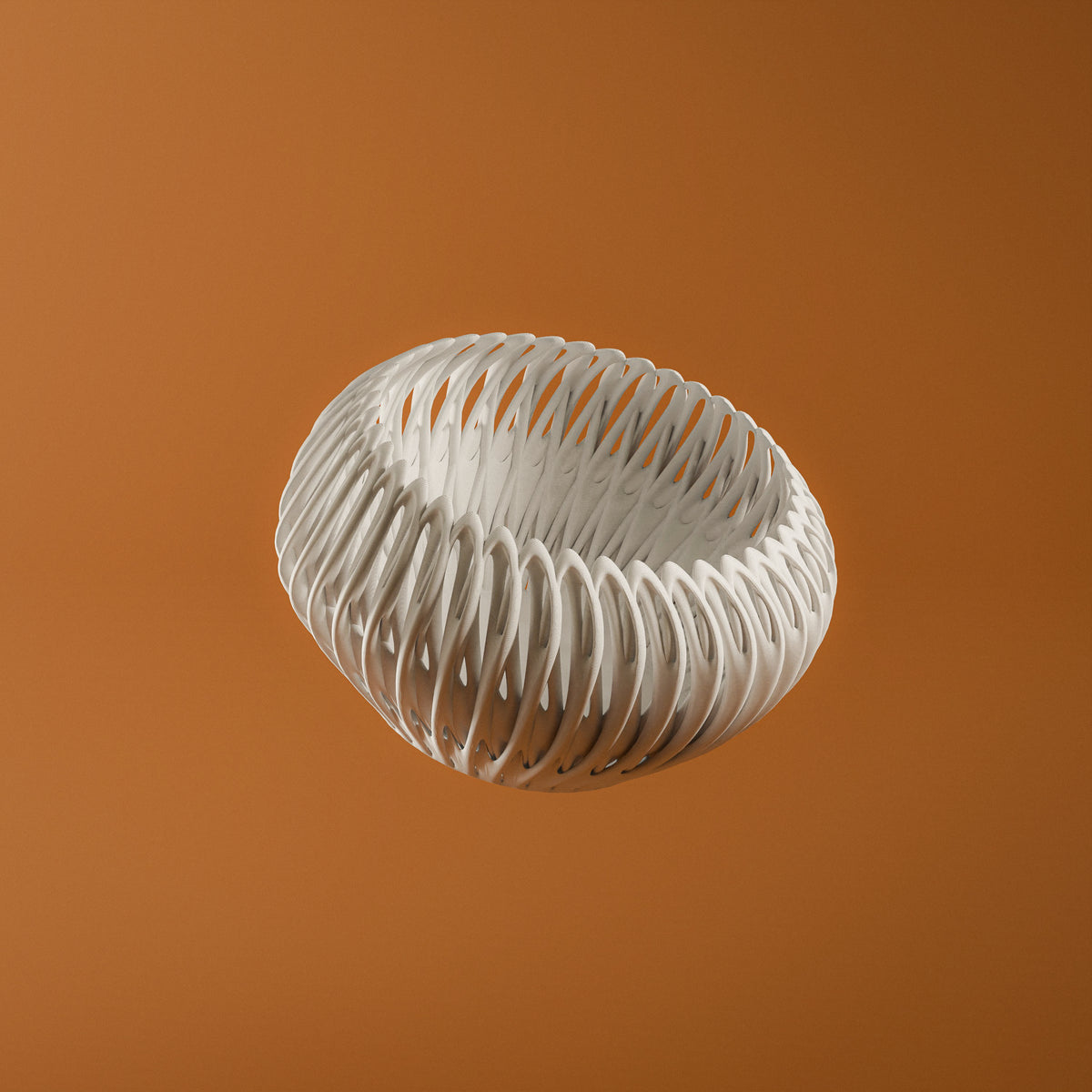 Ivory bone bowl with wrapped Halloween sweets