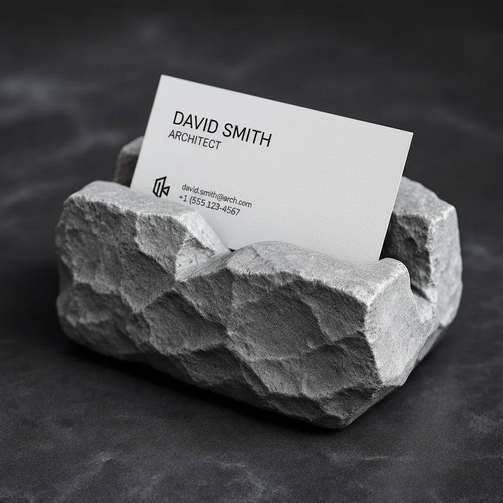 "Rock-Solid Business" Card Holder