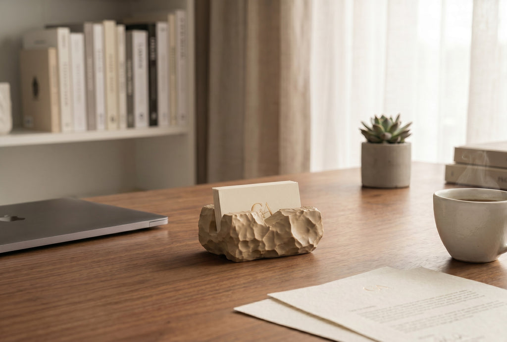 "Rock-Solid Business" Card Holder