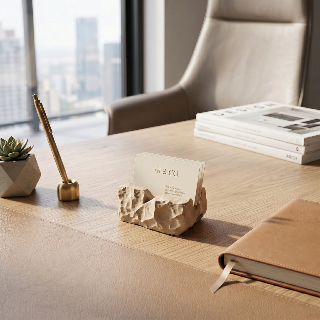 "Rock-Solid Business" Card Holder