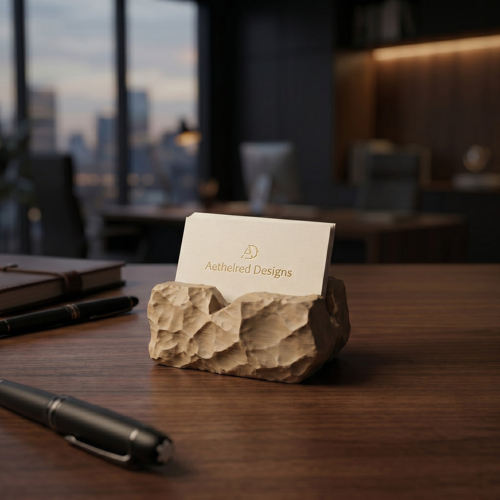 "Rock-Solid Business" Card Holder