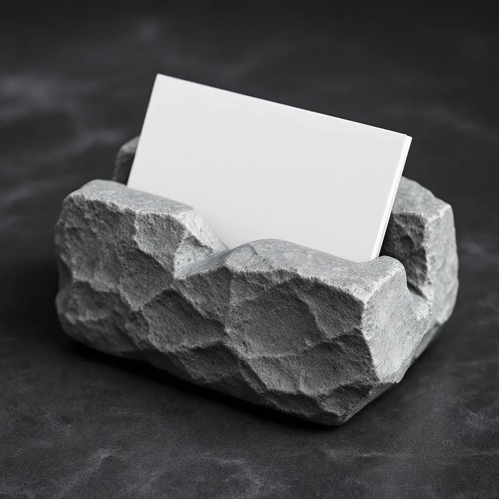 "Rock-Solid Business" Card Holder