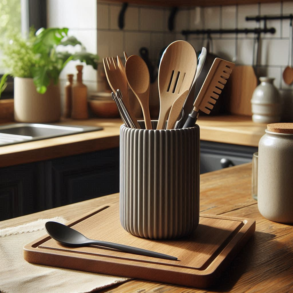 RibWeave – Hygge Ribbed Utensil Holder