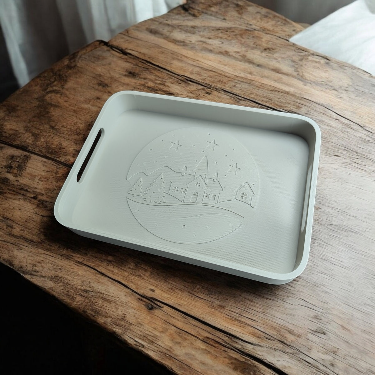 Winter village tray product shot 7
