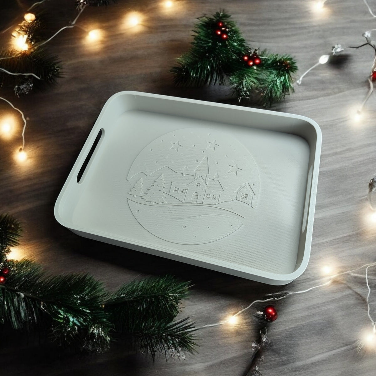 Winter village tray product shot 9