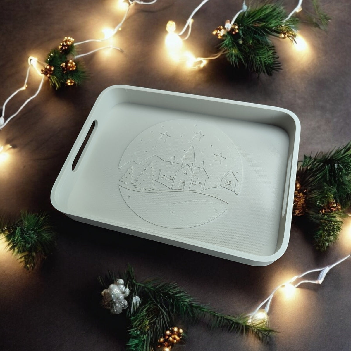 Winter village tray product shot 10