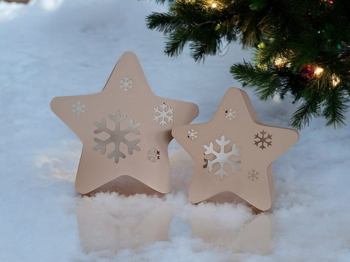 Star snowflake tealight holder product shot 8