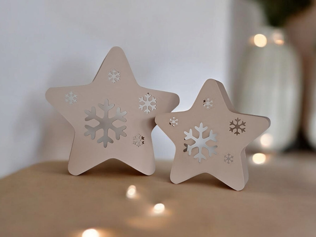 Star snowflake tealight holder product shot 9