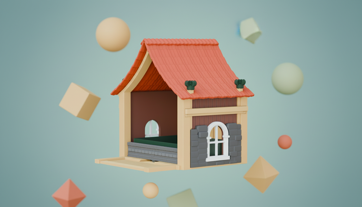 Cabin Bird Feeder