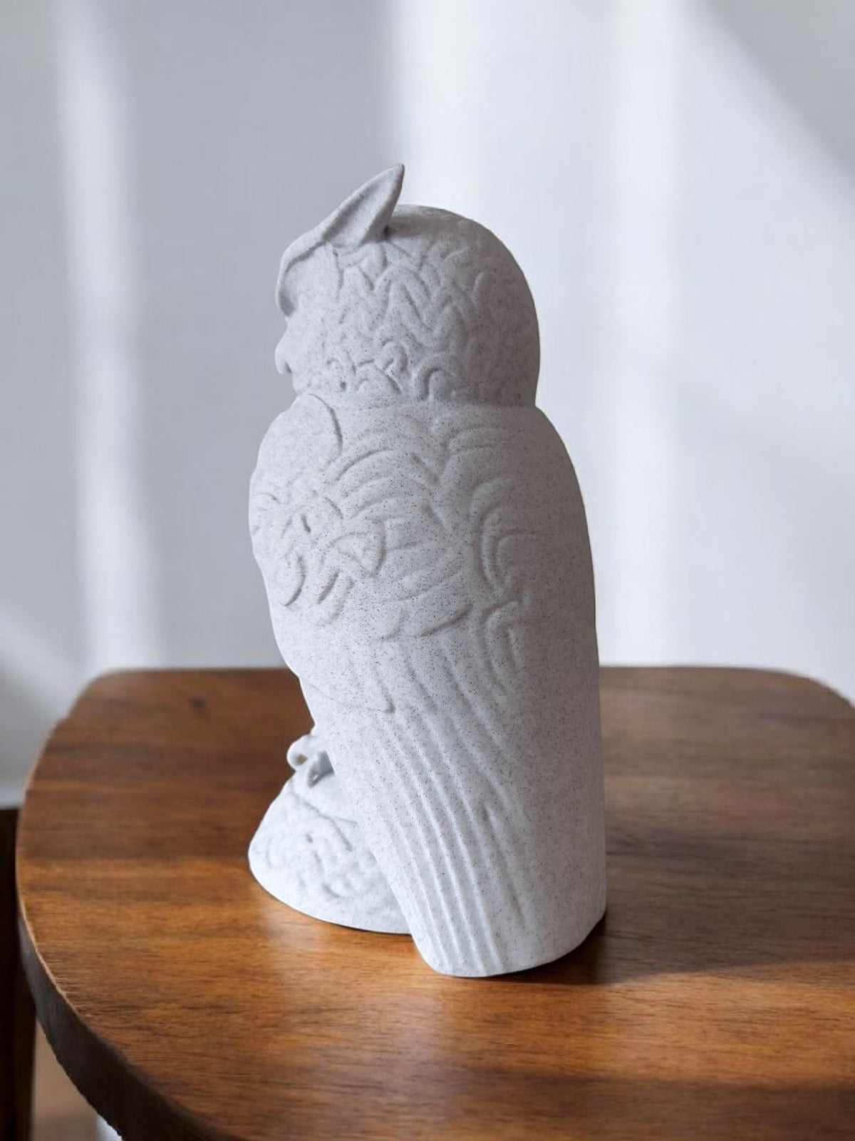 Celtic Owl Sculpture — Ornate Celtic Knot Owl Figurine