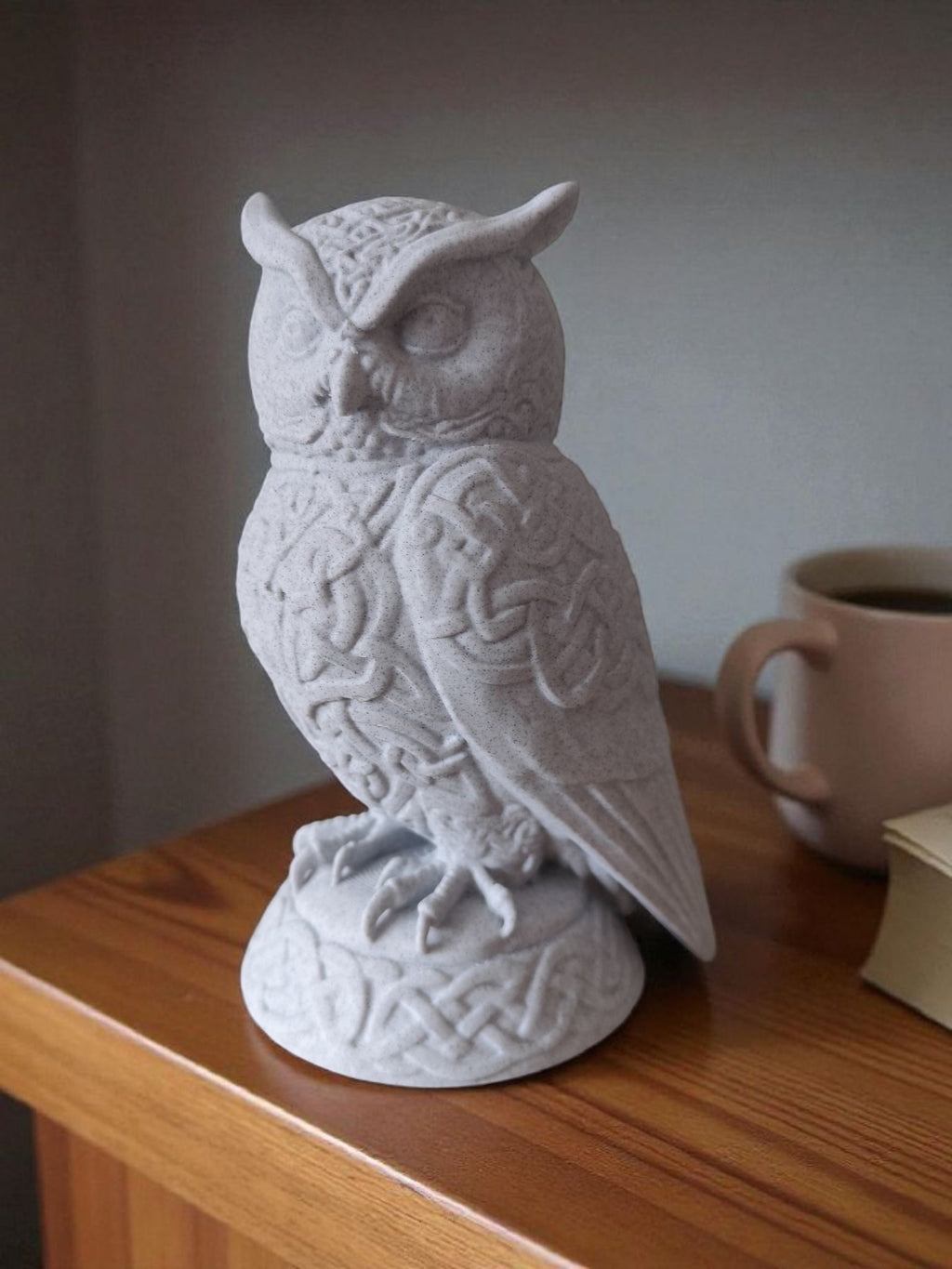 Celtic ornament owl