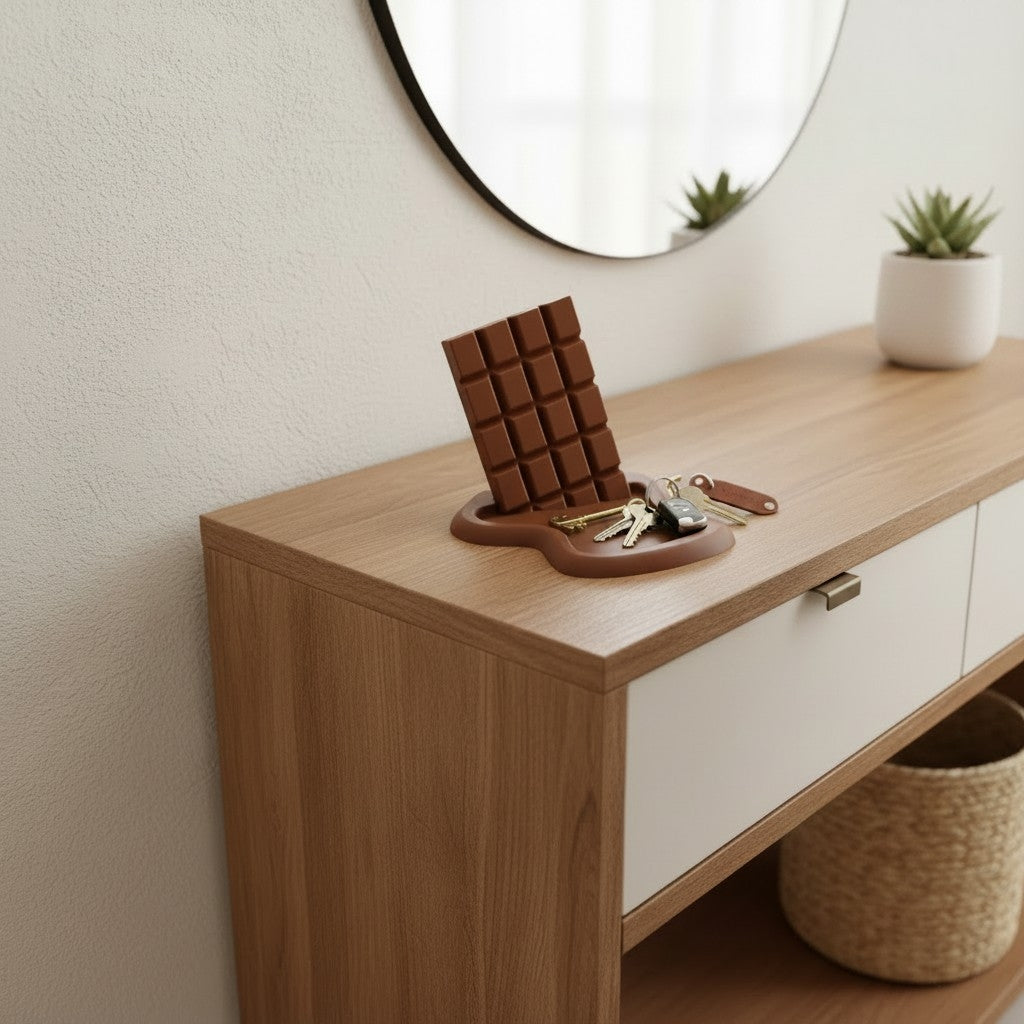 Entryway Key Tray – "Melting Chocolate"