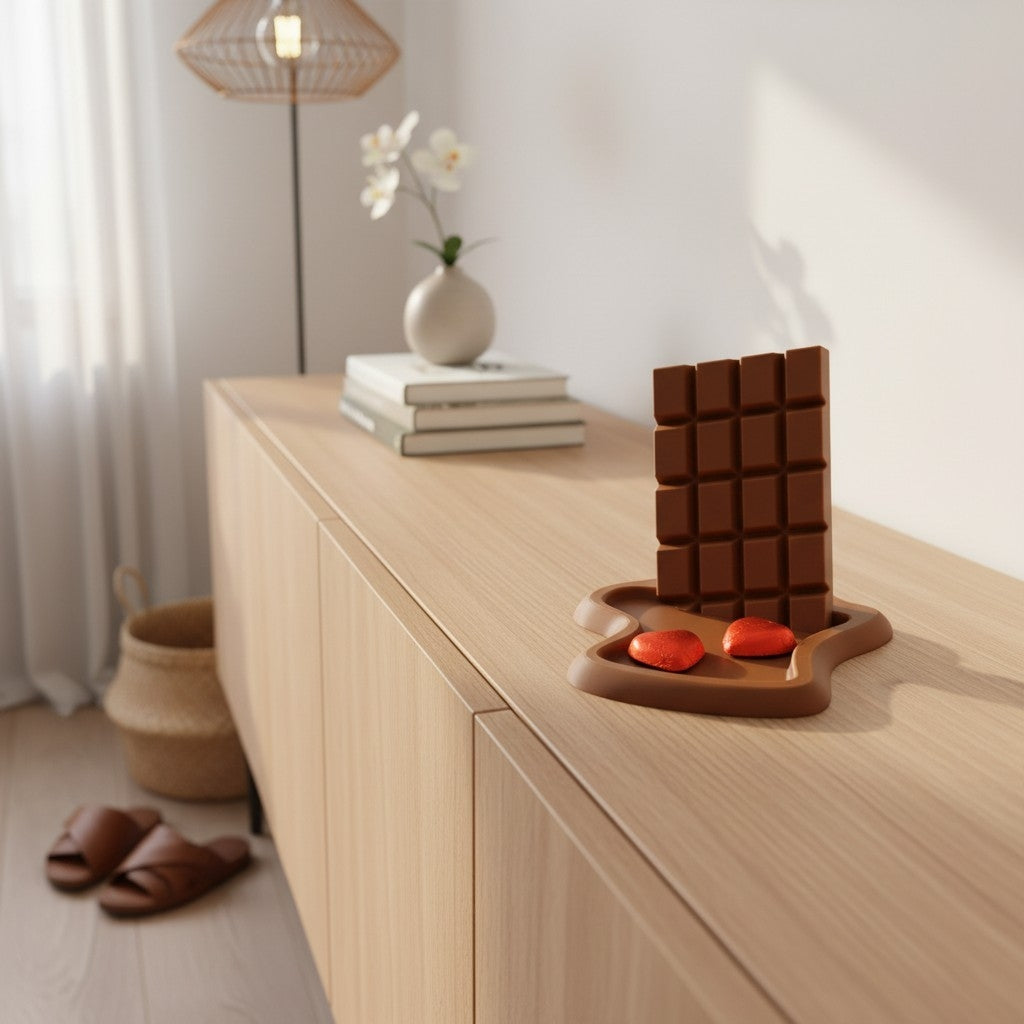 Entryway Key Tray – "Melting Chocolate"
