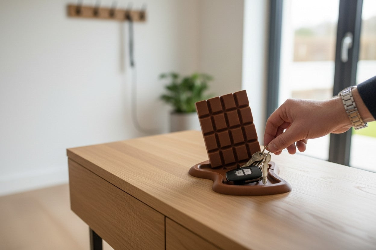 Entryway Key Tray – "Melting Chocolate"