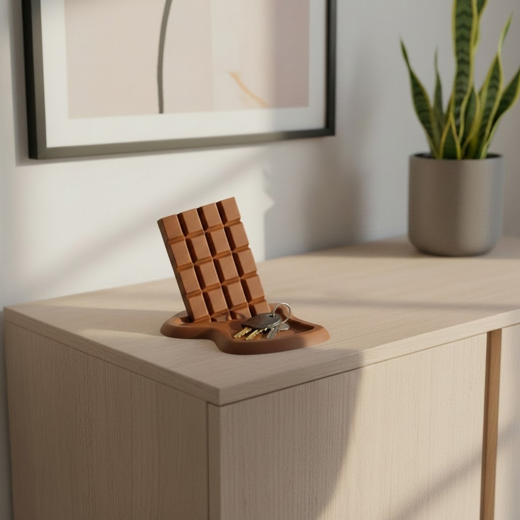 Entryway Key Tray – "Melting Chocolate"