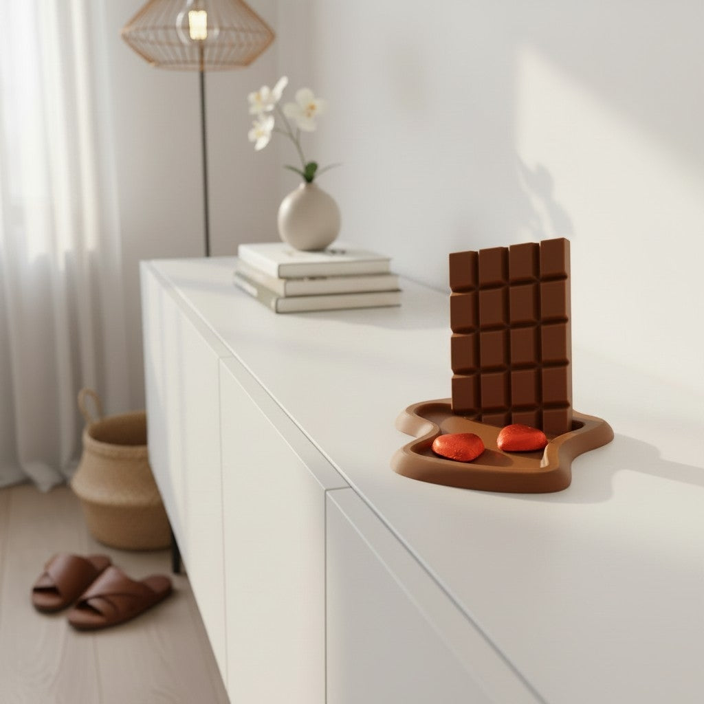 Entryway Key Tray – "Melting Chocolate"