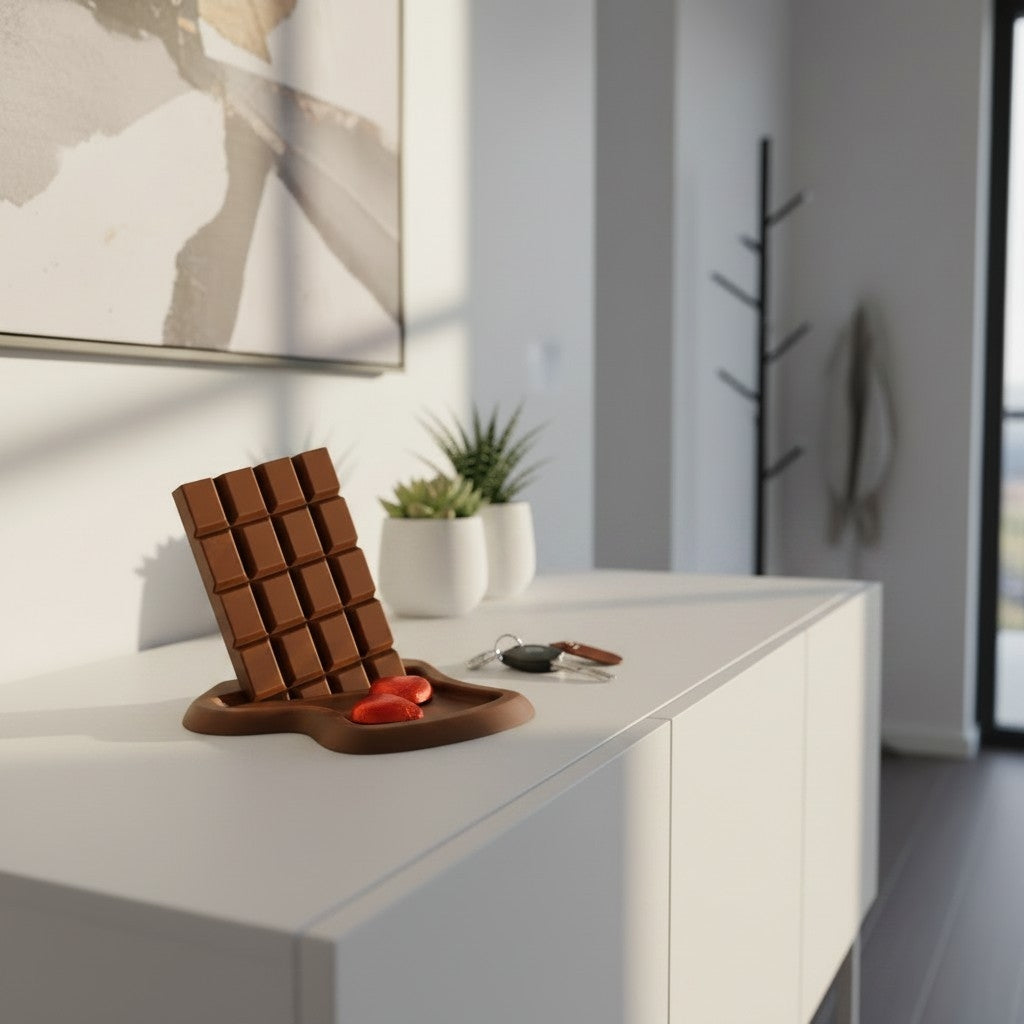 Entryway Key Tray – "Melting Chocolate"