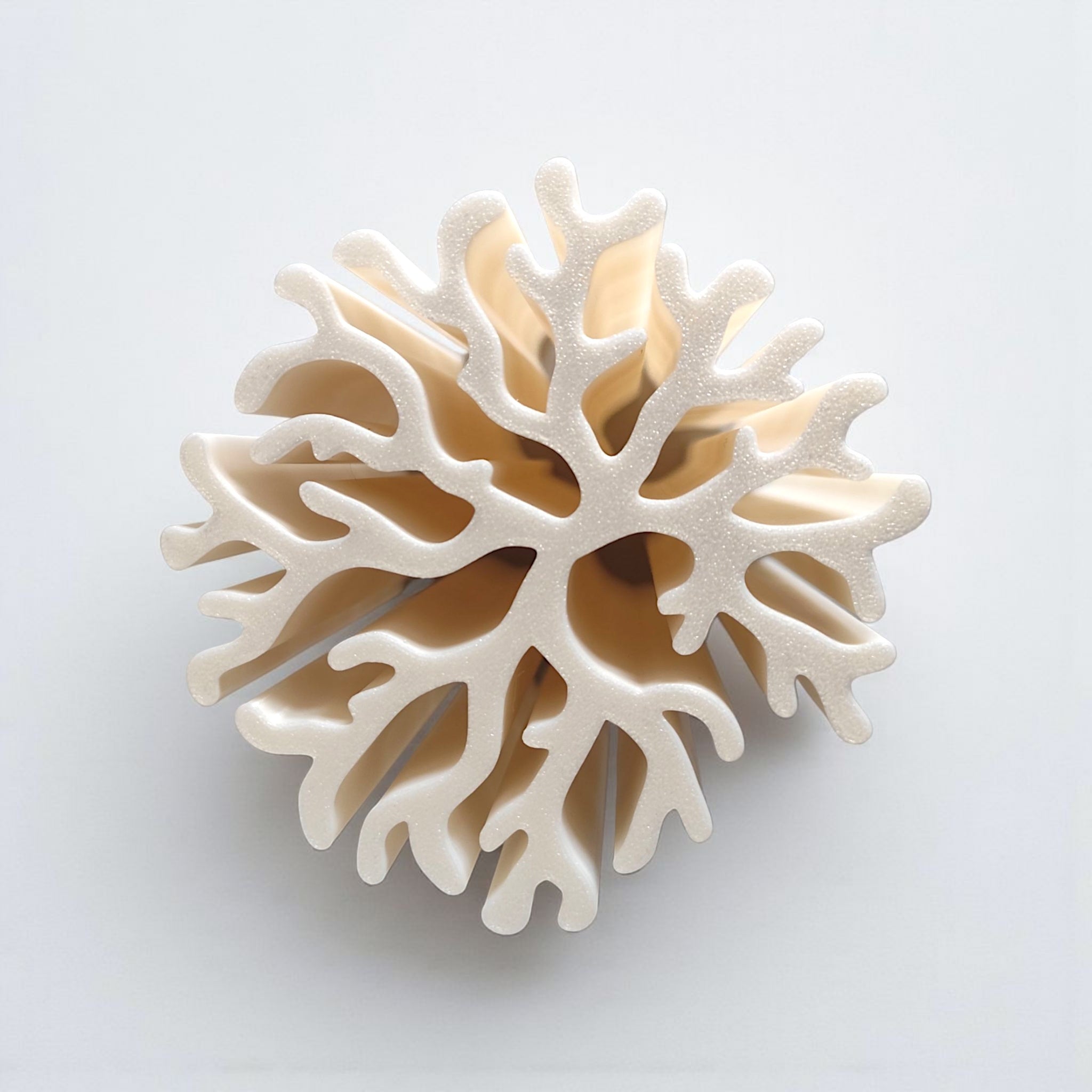 Organic coral shaped vase for dried flowers