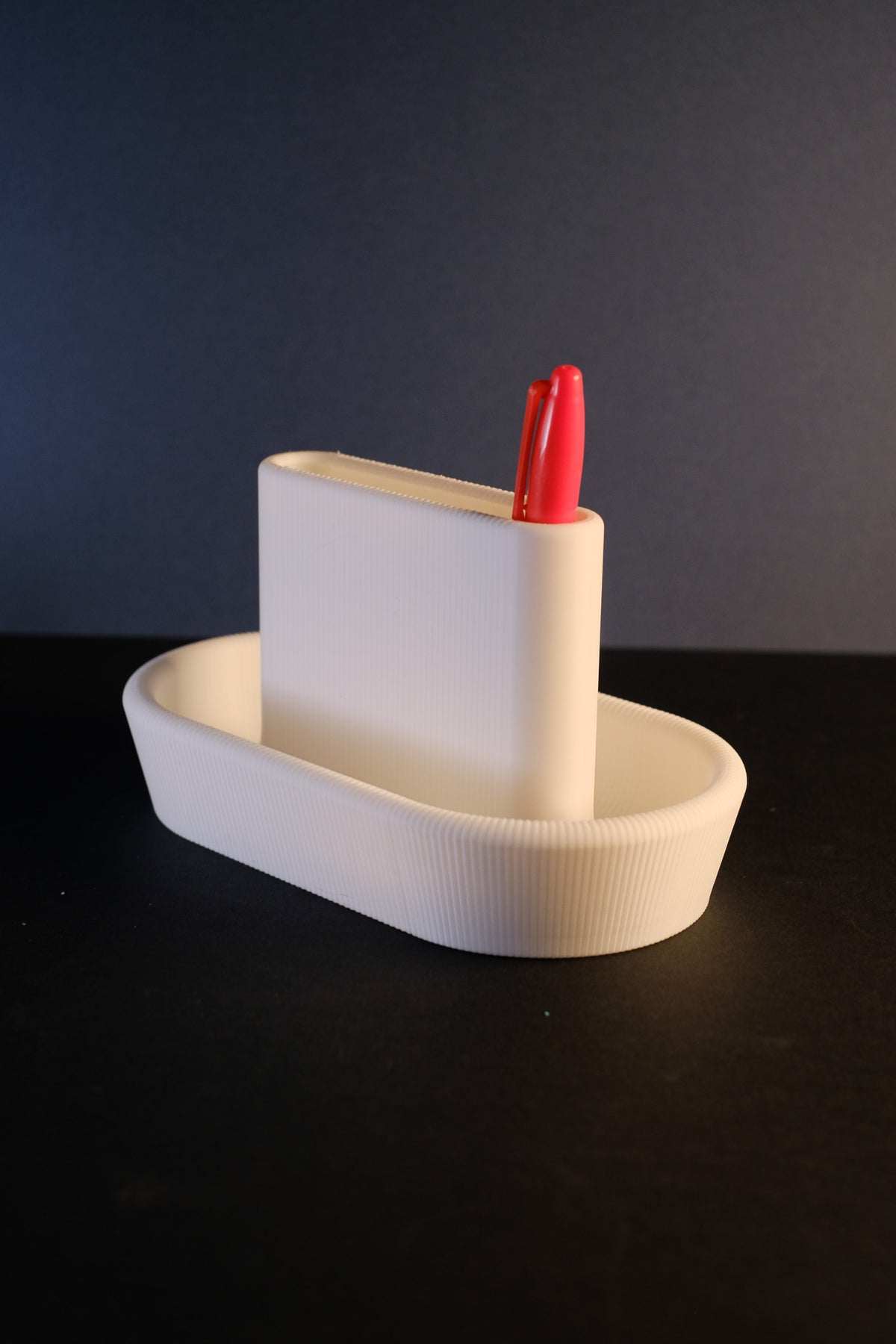 Minimalist Ribbed Desktop Organiser real photo DSCF0277