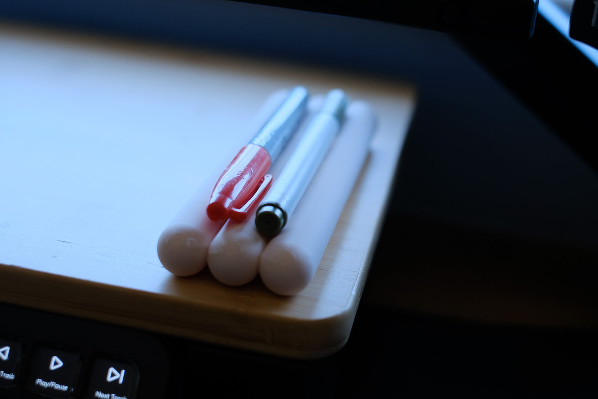 Minimalist Pen Tray real photo - held in hand