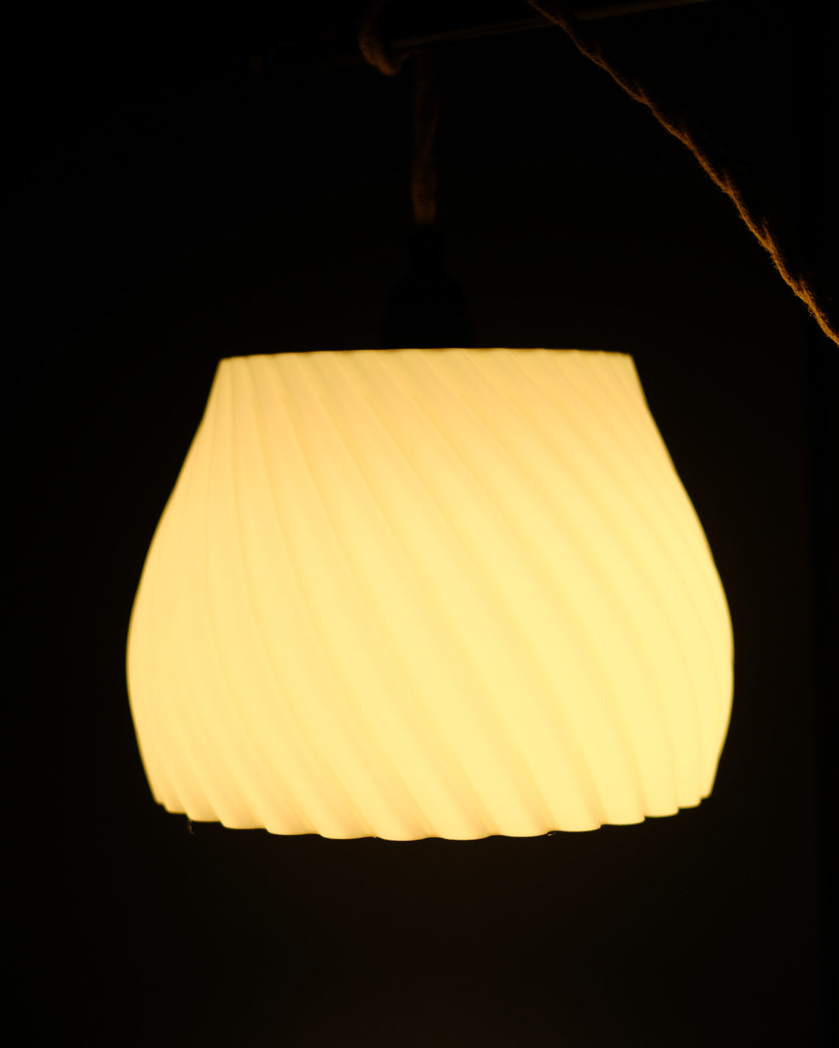 Elegant Twisted E27 Pendant Lampshade - DSCF0416