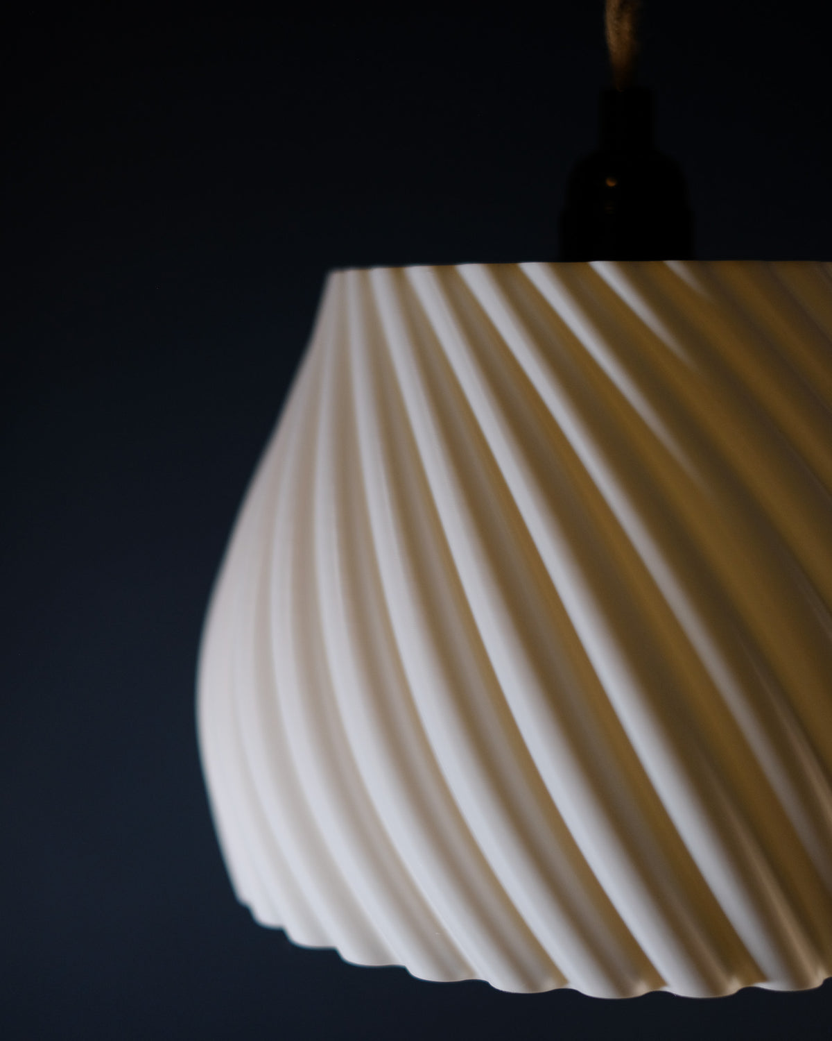 Elegant Twisted E27 Pendant Lampshade - DSCF0422