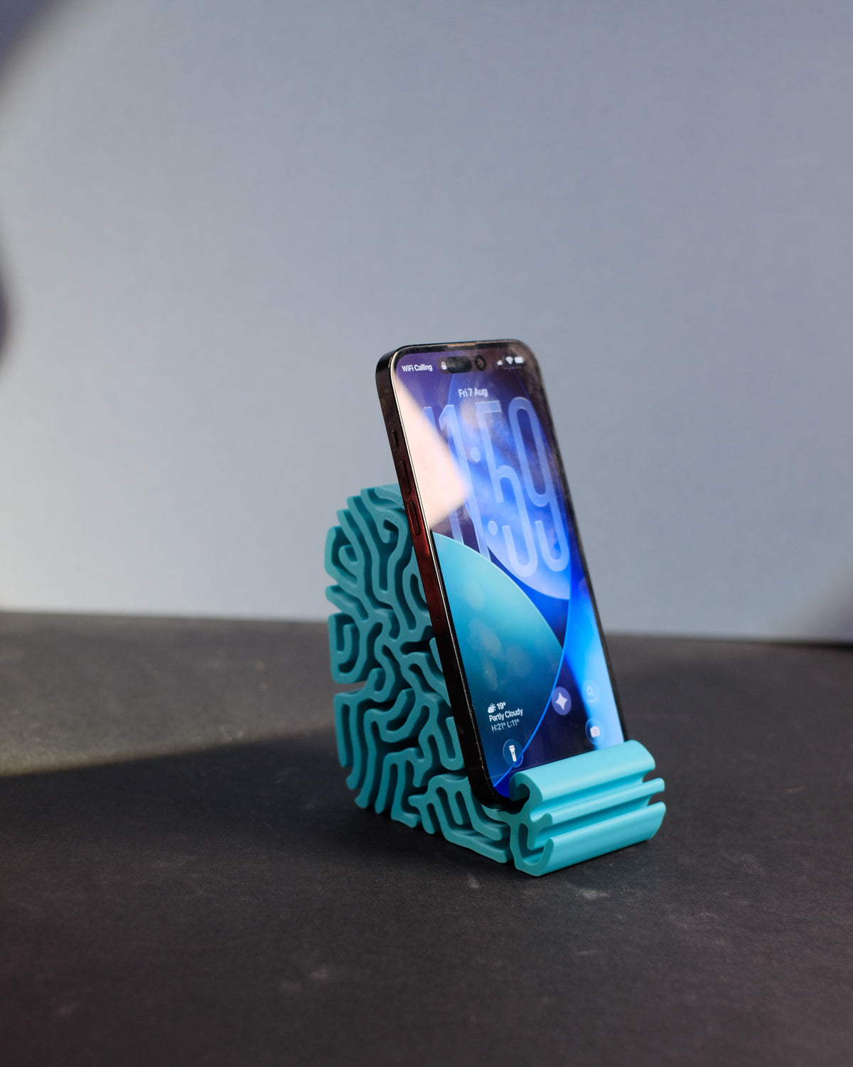 Modern Coral Differential Growth Phone Stand