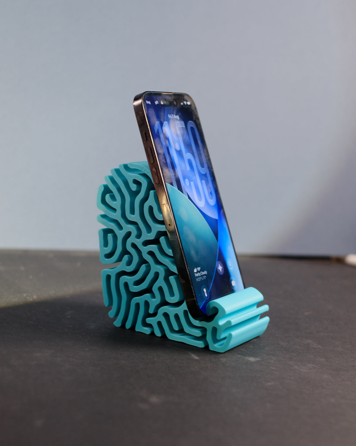 Modern Coral Differential Growth Phone Stand