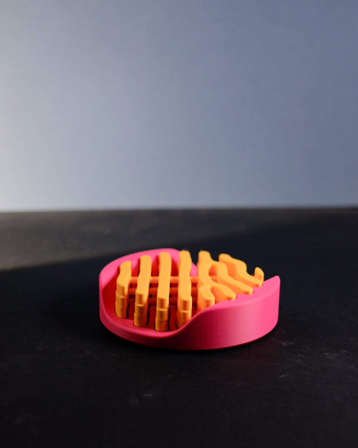 Coral inspired coaster set on minimalist backdrop