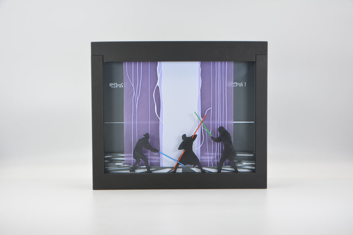 Star Wars - Duel in Theed Shadow Box
