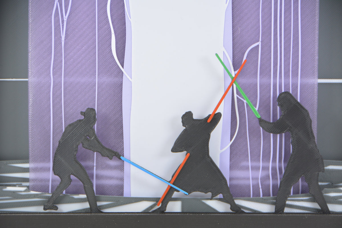 Star Wars - Duel in Theed Shadow Box