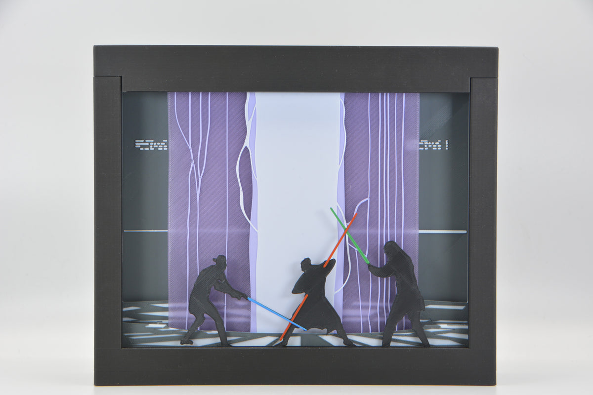 Star Wars - Duel in Theed Shadow Box